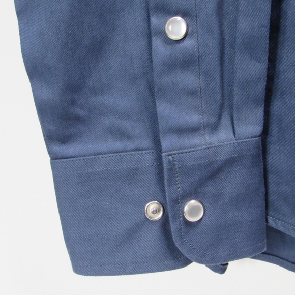 Texas Flag Long Sleeve Pearl Snap Button Up Western Shirt Mens XXL - Picture 4 of 4